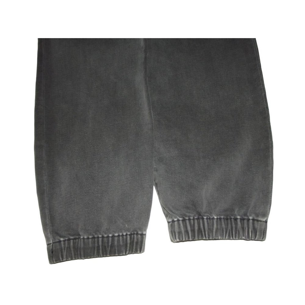 Express Jogger Size 6 Super High Rise Knit Denim Pants Black/Gray Elastic Waist - Picture 8 of 12